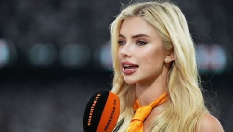 H εντυπωσιακή υπεύθυνη επικοινωνίας της Σαχτάρ-αμήχανος ο προπονητής της ομάδας μπροστά της