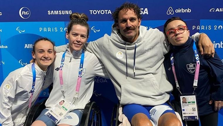 Για μόλις 0,04 του δευτερολέπτου εκτός τελικού η ομάδα κολύμβησης 4Χ50μ. στους Παραολυμπιακούς Αγώνες 2024