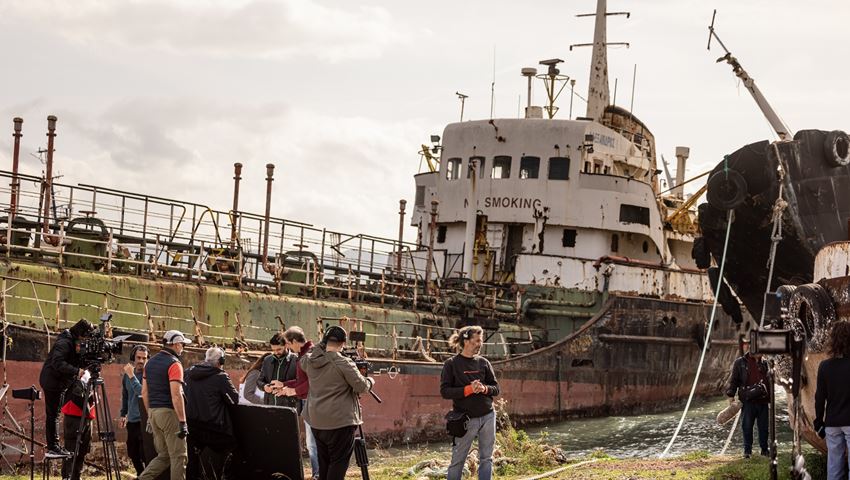 Πρώτες εικόνες από τα γυρίσματα της ταινίας 'Οβολός' με τον Πάνο Βλάχο