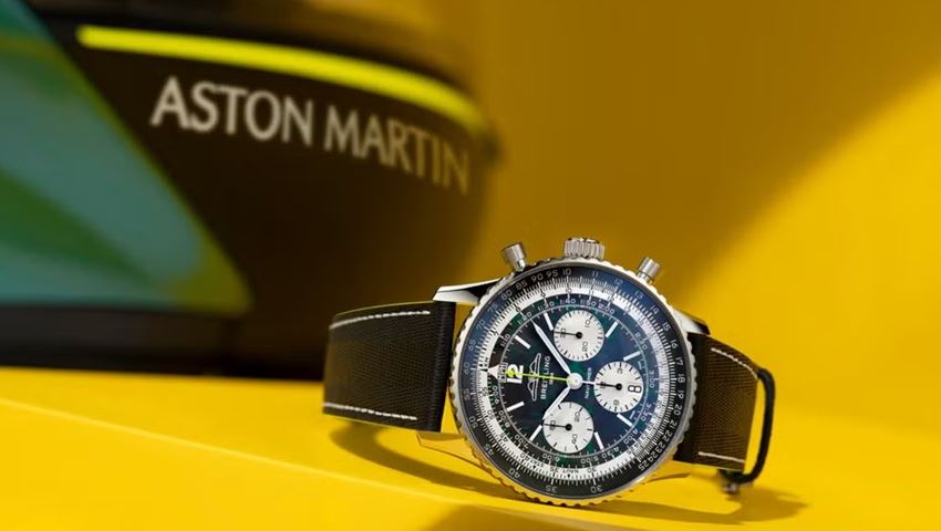 Συνεργασία Breitling και Aston Martin για ένα ρολόι που θυμίζει κάτι από Formula 1