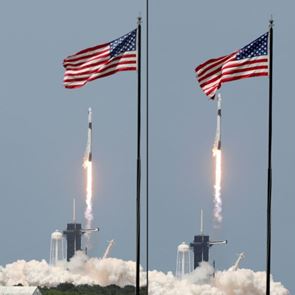 Φωτογραφίες από το παρθενικό ταξίδι της SpaceX στο διάστημα