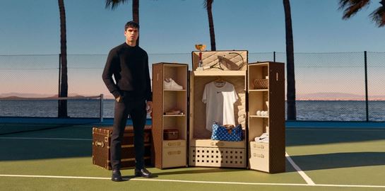 H 'ντουλάπα' του Carlos Alcaraz φέρει την υπογραφή της Louis Vuitton