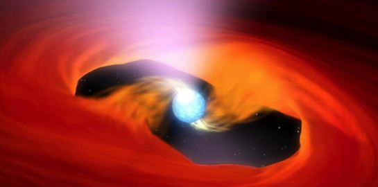 Η συναρπαστική στιγμή που ένα νεκρό αστέρι καταπίνει ένα άστρο