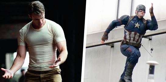H σωματική μεταμόρφωση του Chris Evans