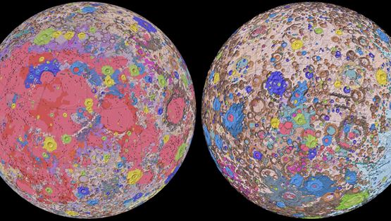 Ο πρώτος γεωλογικός χάρτης της Σελήνης είναι έργο τέχνης