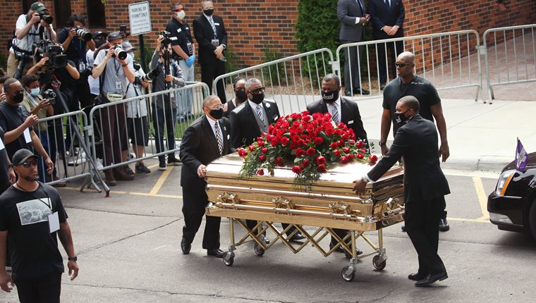 Στην εκδήλωση μνήμης για τη δολοφονία του George Floyd